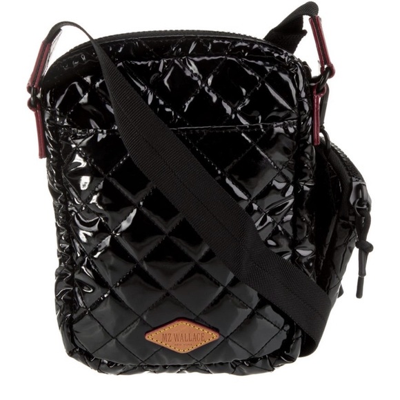 MZ Wallace Black Patent Crossbody Bag + Pouch! - Picture 3 of 5